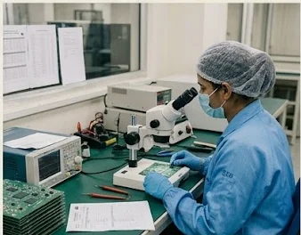 Optical inspection and electrical test before anything ships.